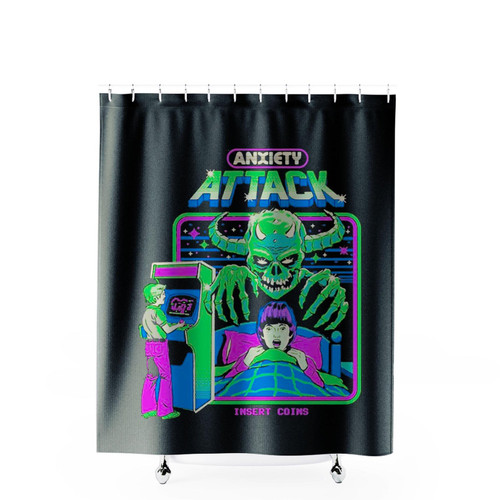 Steven Rhodes Anxiety Attack Shower Curtains