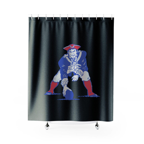 New England Ne Patriots Retro Logo Shower Curtains