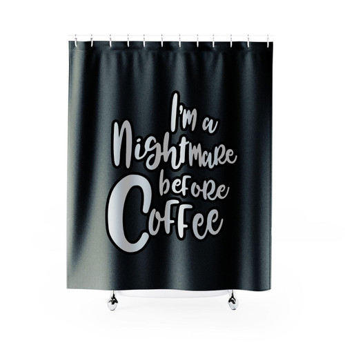 Nightmare Before Coffee Shower Curtains