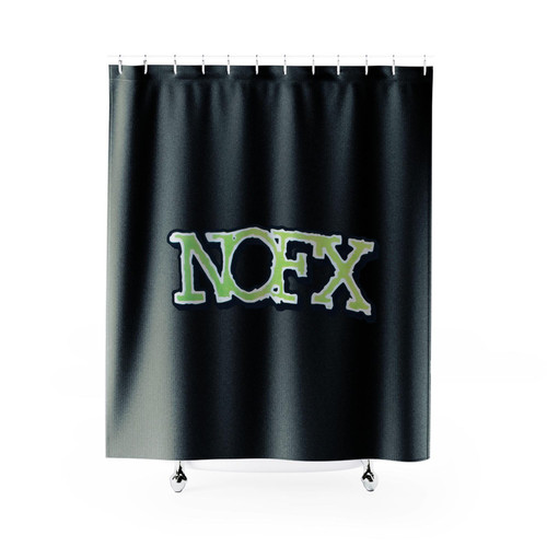 Nofx Band Logo Hardcore Punk Rock Black Flag Rancid Band Shower Curtains