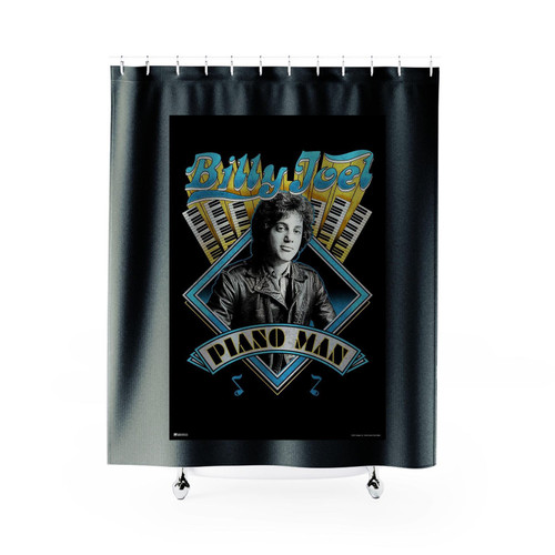 Billy Joel Piano Man Classic Rock Music Merchandise Retro Vintage 70S 80S Concert Tour Cool Huge Large Giant Shower Curtains