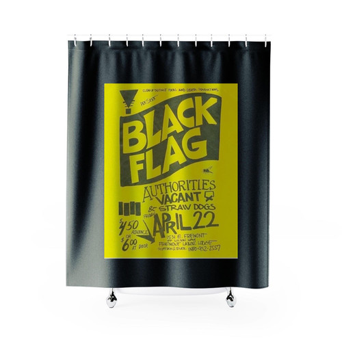 Black Flag Authorities Vacant Shower Curtains