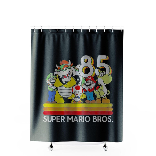 Super Mario Bros Gaming Funny 85 Shower Curtains