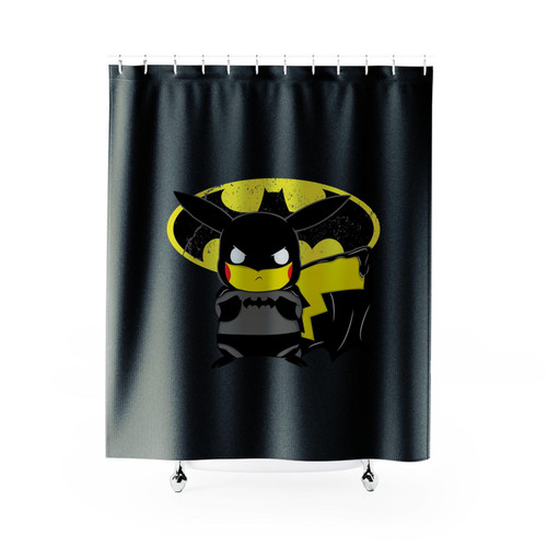 Pikachu Batman Suit Bat Pika Grande Shower Curtains Pikachu Batman Suit Bat Pika Grande Shower Curtains