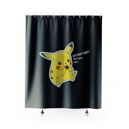 Pikachu Nom Shower Curtains