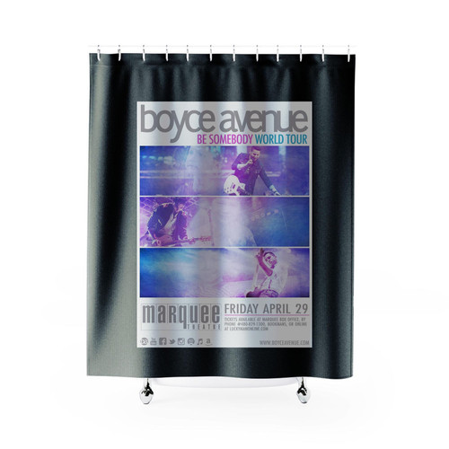 Boyce Avenue Be Somebody World Tour 2016 Phoenix Concert Shower Curtains Boyce Avenue Be Somebody World Tour 2016 Phoenix Concert Shower Curtains