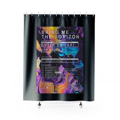 Bring Me The Horizon Announce The American Nightmare Tour 2017 Shower Curtains