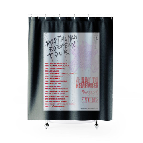 Bring Me The Horizon Post Human European Tour Shower Curtains
