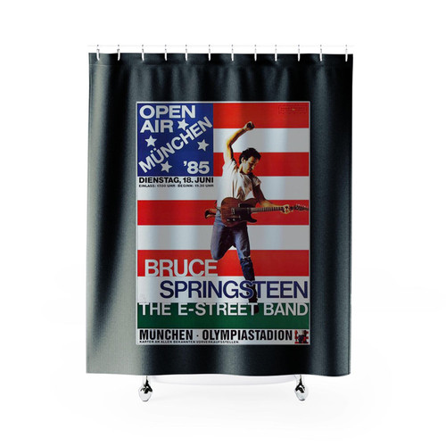 Bruce Springsteen Born In The Usa Munchen 1985 Shower Curtains