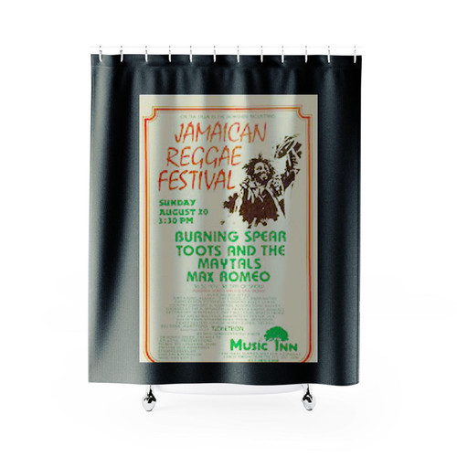 Burning Spear Toots & The Maytals 1978 Lenox Concert Shower Curtains