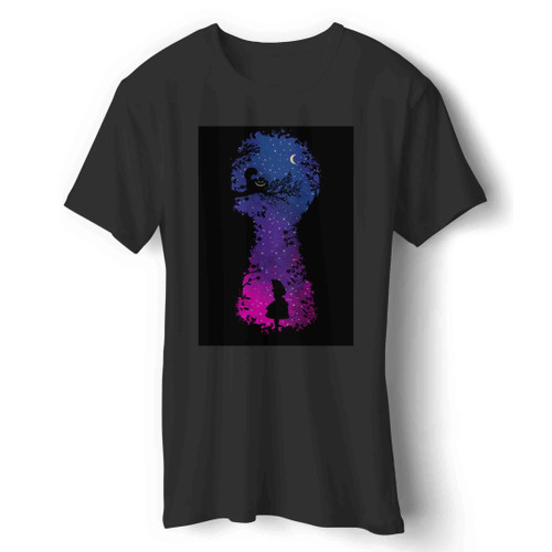 Wonderous World Alice In Wonderland Inspired Cheshire Cat Cartoon Film Man's T-Shirt