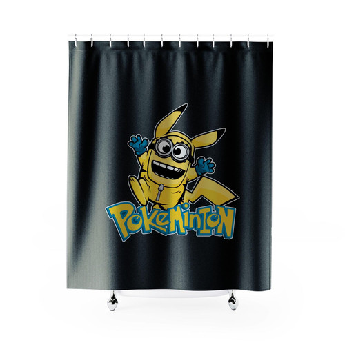 Pokeminion Despicable Me Minions Shower Curtains
