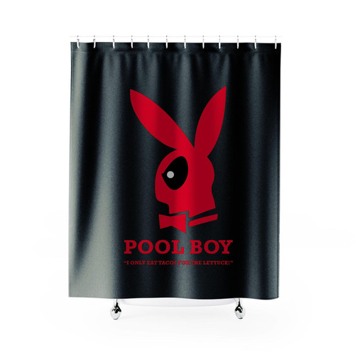 Pool Boy Shower Curtains