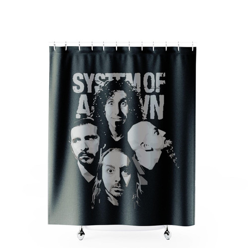 System Of A Down Merch Metal Music Album Shower Curtains