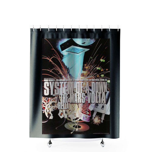 System Of A Down Vintage Concert Poster Shower Curtains