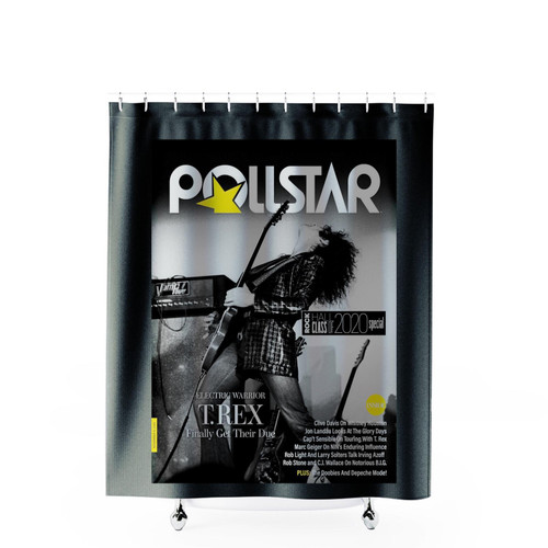 T Rex's Rock Hall Induction By Marc Bolan's Former Manager Simon Napier Shower Curtains T Rex's Rock Hall Induction By Marc Bolan's Former Manager Simon Napier Shower Curtains