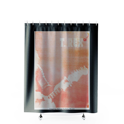 T Rex Marc Bolan 1972 Autumn Uk Tour Poster Shower Curtains