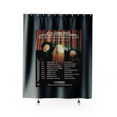 Cannons The Heartbeat Highway Shower Curtains