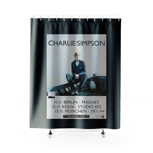 Charlie Simpson Parachutes Tour 2012 Shower Curtains