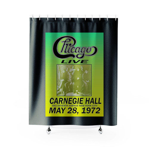 Chicago Replica 1972 Concert Poster Shower Curtains
