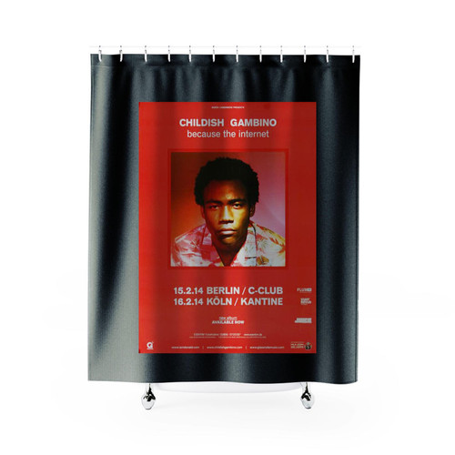 Childish Gambino Because Bremen & Karlsruhe 2014 Shower Curtains
