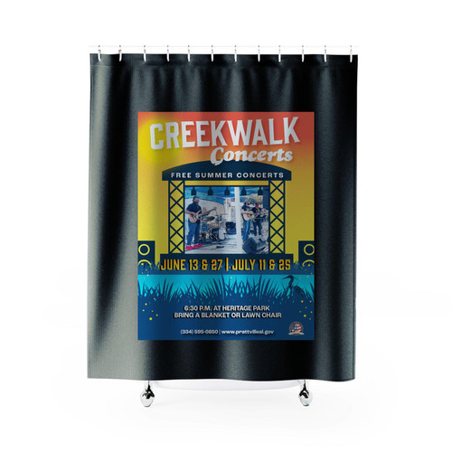 Creekwalk Concerts Shower Curtains