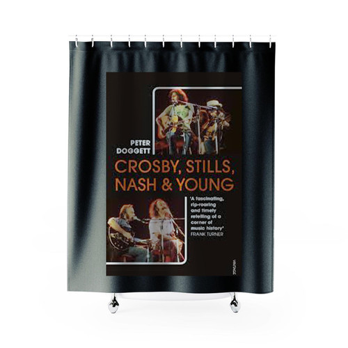 Crosby Stills Nash And Young By Peter Doggett Shower Curtains Crosby Stills Nash And Young By Peter Doggett Shower Curtains