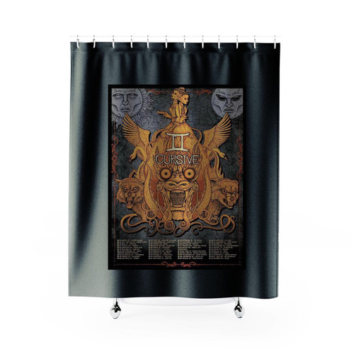 Cursive Gemini Tour Shower Curtains