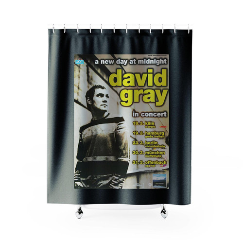 David Gray A New Day At Tour 2002 Shower Curtains