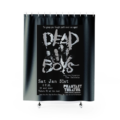 Dead Boys 1987 Concert Shower Curtains