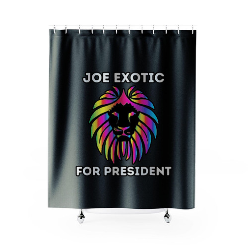 Rainbow Colors Joe Exotic For President Shower Curtains
