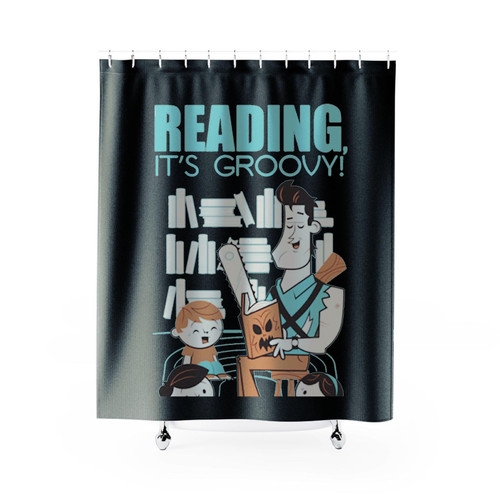 Reading Is Groovy Shower Curtains