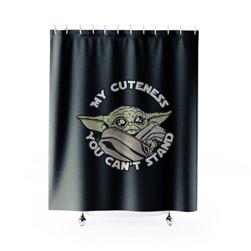 Baby Yoda My Cuteness You Can Not Stand Shower Curtains