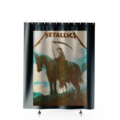 Band Rock Metallica Shower Curtains