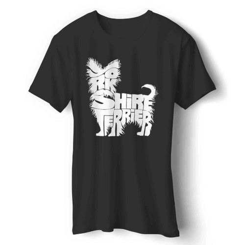 Yorkshire Terrier Calligram Man's T-Shirt
