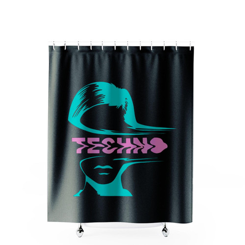 Techno Music Techno Fan Musician Deejay Shower Curtains