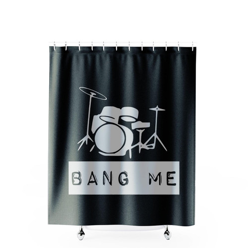 Bang Me Drums Shower Curtains