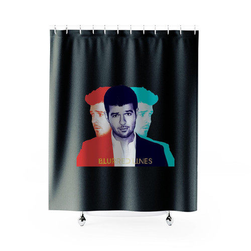 Robin Thicke Lines Album Shower Curtains
