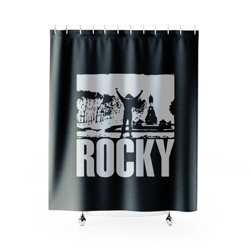 Rocky Balboa Silhouette Shower Curtains