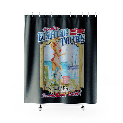 Salt Life Mens Blondies Fishing Tours Shower Curtains