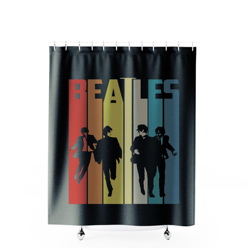 The Beatles Band Retro Vintage Shower Curtains
