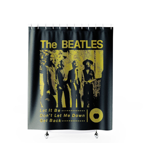 The Beatles Gardening Rock Band Shower Curtains