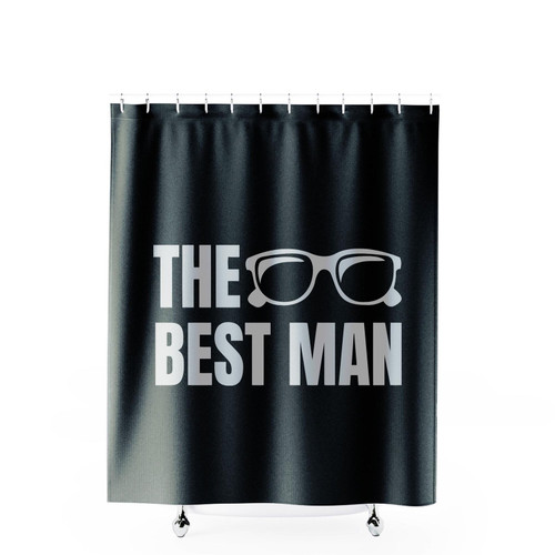 The Best Man Bachelor Party Shower Curtains