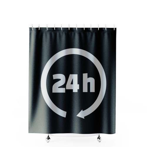 24 Hours Shower Curtains
