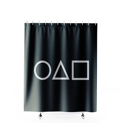 The Card Invite Squid Game Shower Curtains