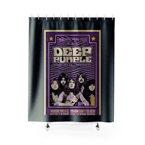 Deep Purple Concert Shower Curtains