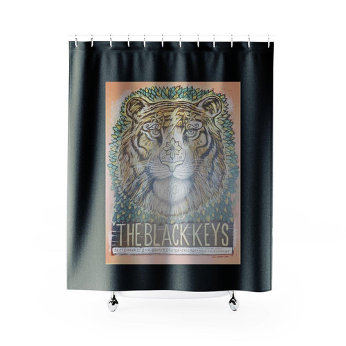 2014 The Black Keys Chicago I Silkscreen Shower Curtains