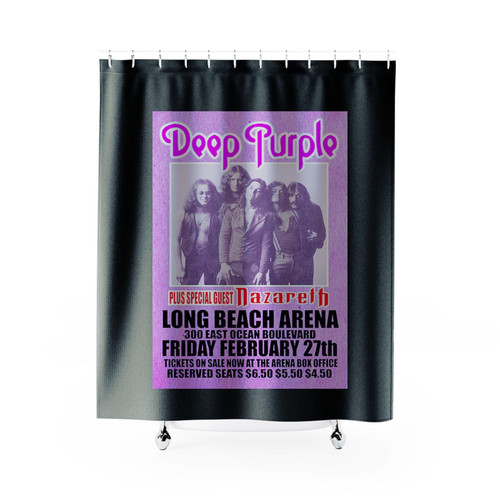 Deep Purple Replica 1976 Concert Poster Shower Curtains
