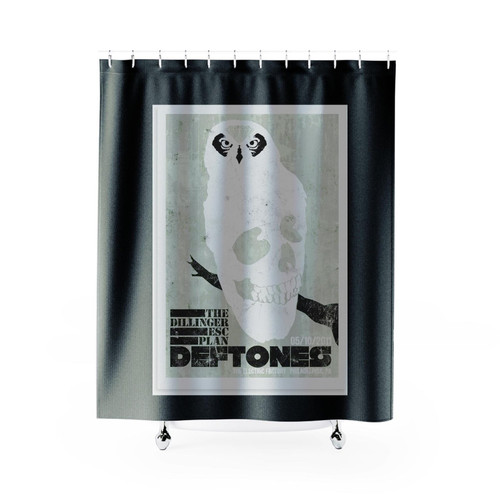 Deftones Poster Vintage Band Art Poster Shower Curtains