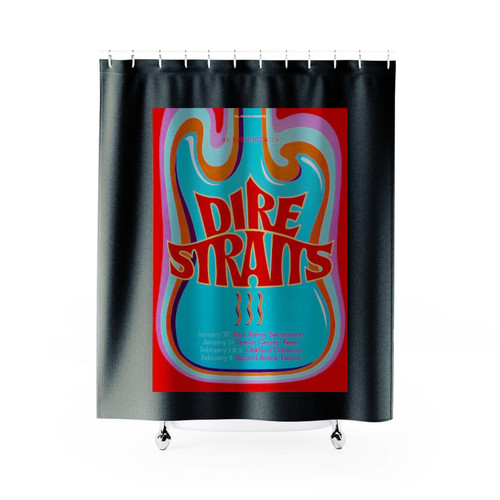 Dire Straits Vintage Concert Shower Curtains